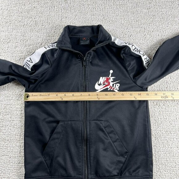 Nike Air Jordan Flight Jacket Black White Boy’s Size Small - Picture 4 of 7